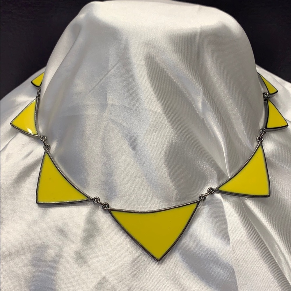 Express Fashion Necklace Unique Yellow Triangle